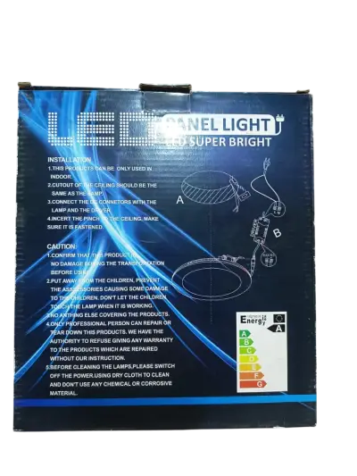 Pack 4 Panel Led Embutido Redondo 18w Luz Fria - miniatura 2