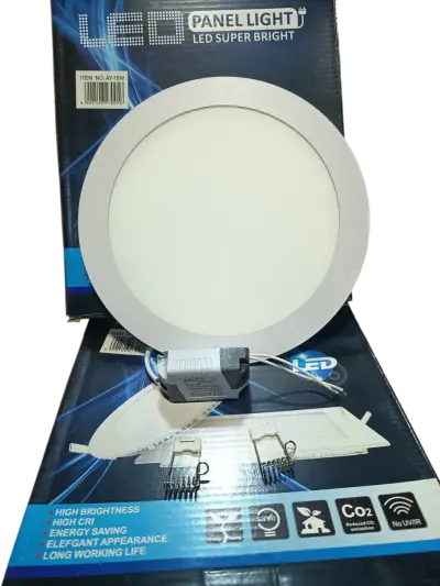 Pack 4 Panel Led Embutido Redondo 18w Luz Fria - miniatura 4