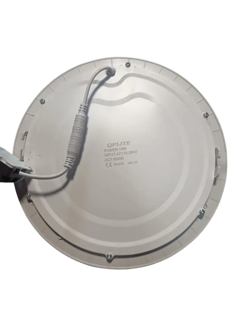 Pack 4 Panel Led Embutido Redondo 18w Luz Fria - 5
