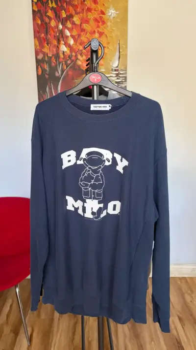 Polerón azul A Bathing Ape Baby Milo - miniatura 1