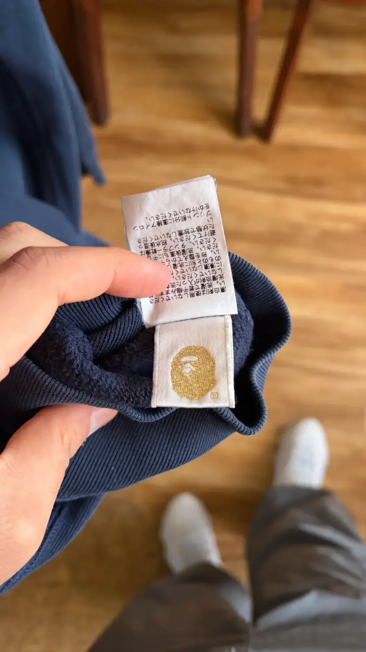 Polerón azul A Bathing Ape Baby Milo - 5