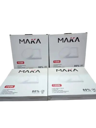 Pack 4 Panel Led Sobrepuesto Redondo 18W Luz Fria - miniatura 1