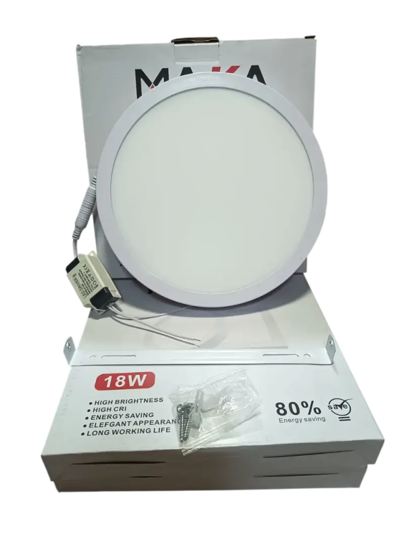 Pack 4 Panel Led Sobrepuesto Redondo 18W Luz Fria - 2