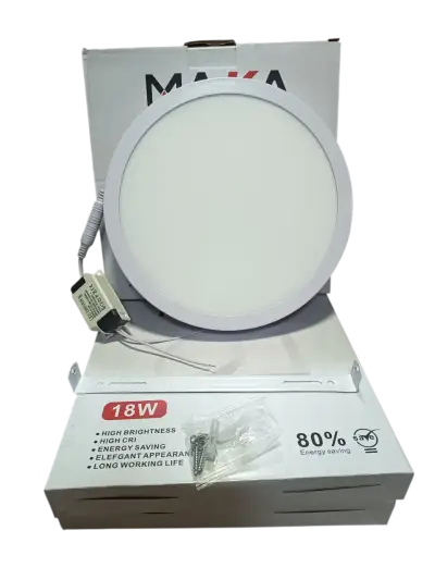 Pack 4 Panel Led Sobrepuesto Redondo 18W Luz Fria - miniatura 2
