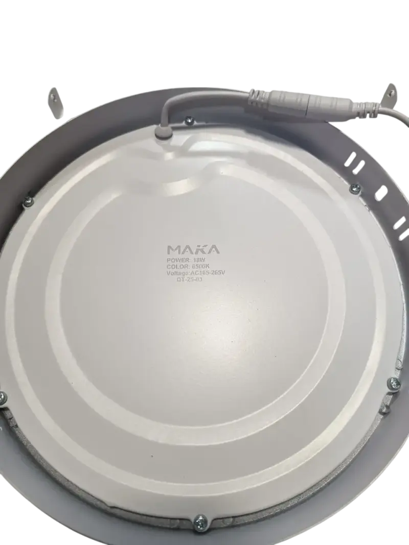Pack 4 Panel Led Sobrepuesto Redondo 18W Luz Fria - 3