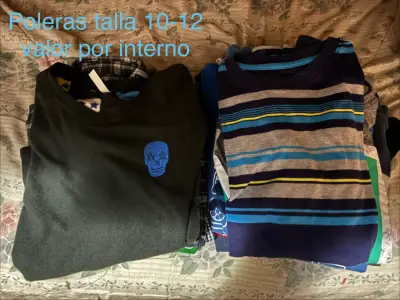 Lote de poleras para niños tallas 10-16 - miniatura 1