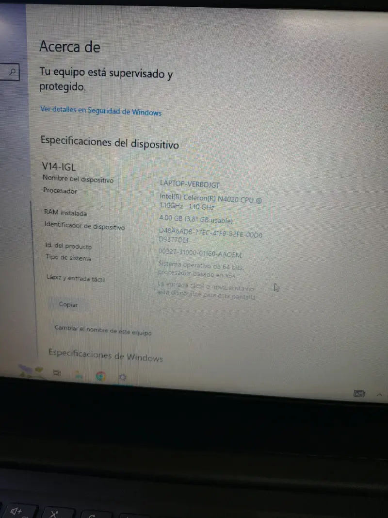Notebook Lenovo V14 Celeron N4020 4GB RAM - 2