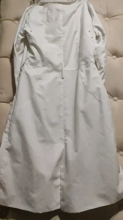 Ossira Abrigo blanco mujer con botones decorativos - miniatura 4