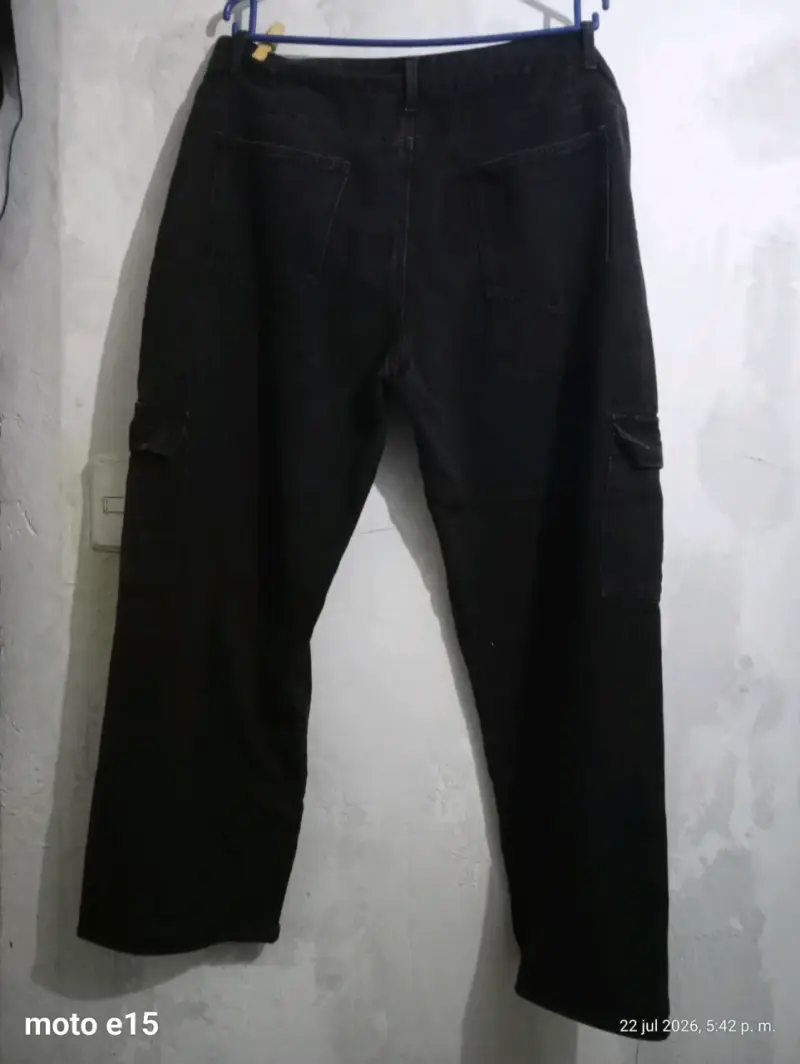 Jeans ajustados azul oscuro para mujer - 2