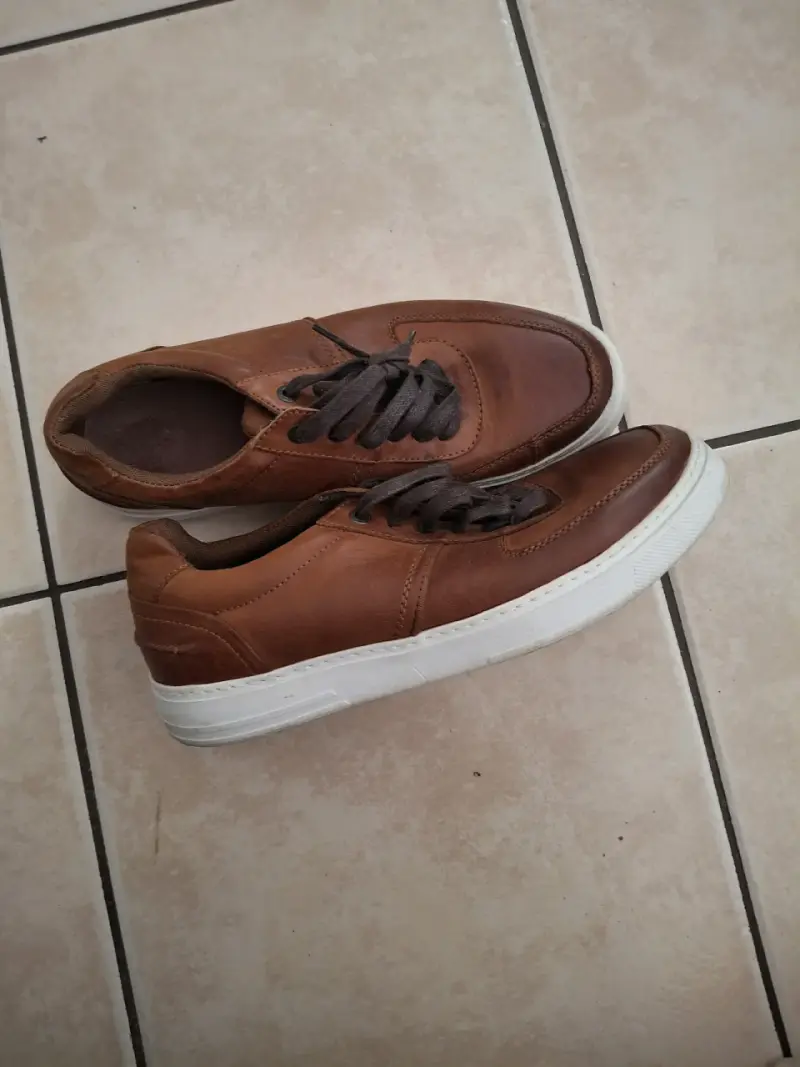 Zapatillas café talla 42 hombre - 2