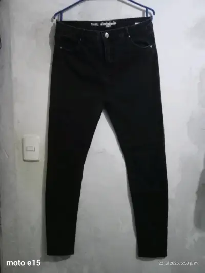 Jeans negros ajustados para mujer Sybilla Emily - miniatura 1
