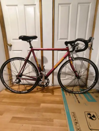 Bicicleta de carretera Bernardi roja de alto rendimiento - miniatura 1