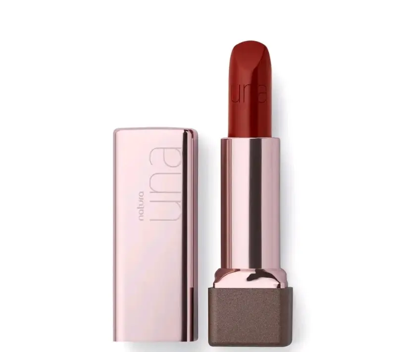 Labial Natura Una Color Rojo Intenso