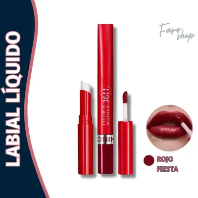 Labial Líquido Rojo Fiesta Colorfix 36H - miniatura 1