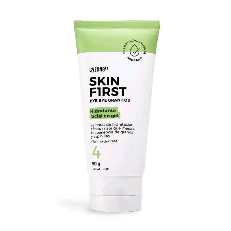 Hidratante facial en gel Cyzone Skin First 50g