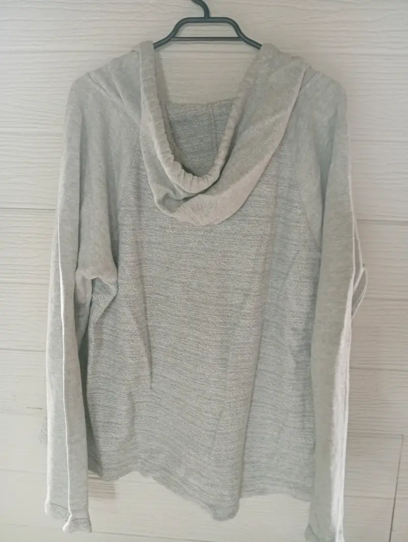 Polerón con capucha gris American Eagle - 2