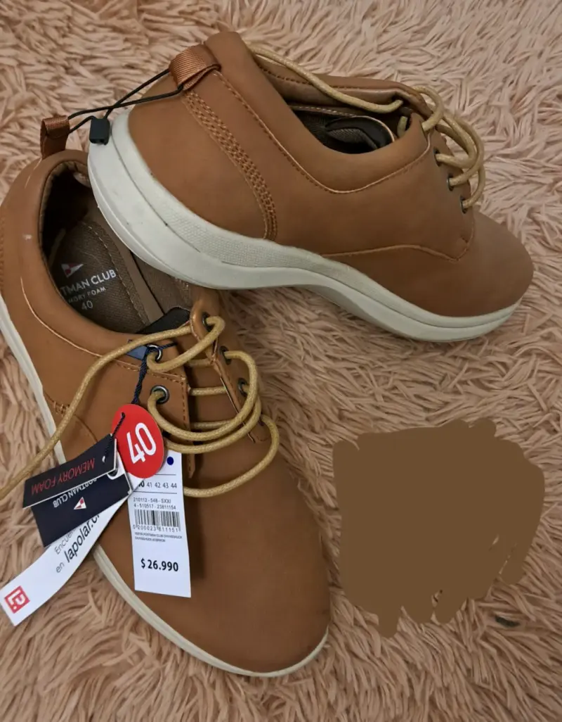 Zapatos casuales marrones para hombre talla 40