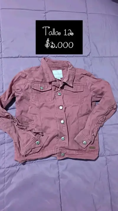 Chaqueta de mezclilla  talla 10y 12 - miniatura 2