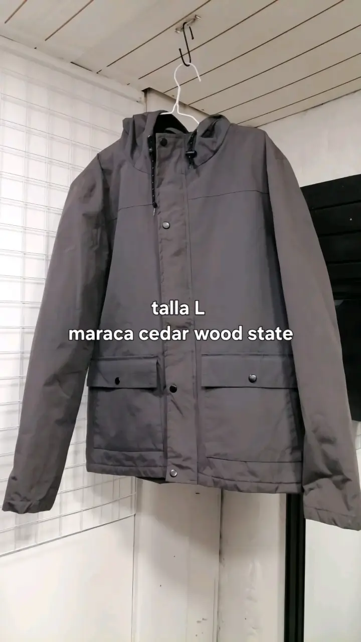 Chaqueta impermeable gris Cedar Wood State talla L