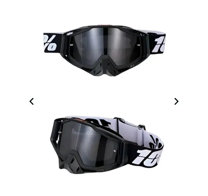 Gafas de Motocross DH MTB Rojas con Lente Espejado - 2