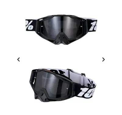 Gafas de Motocross DH MTB Rojas con Lente Espejado - miniatura 2