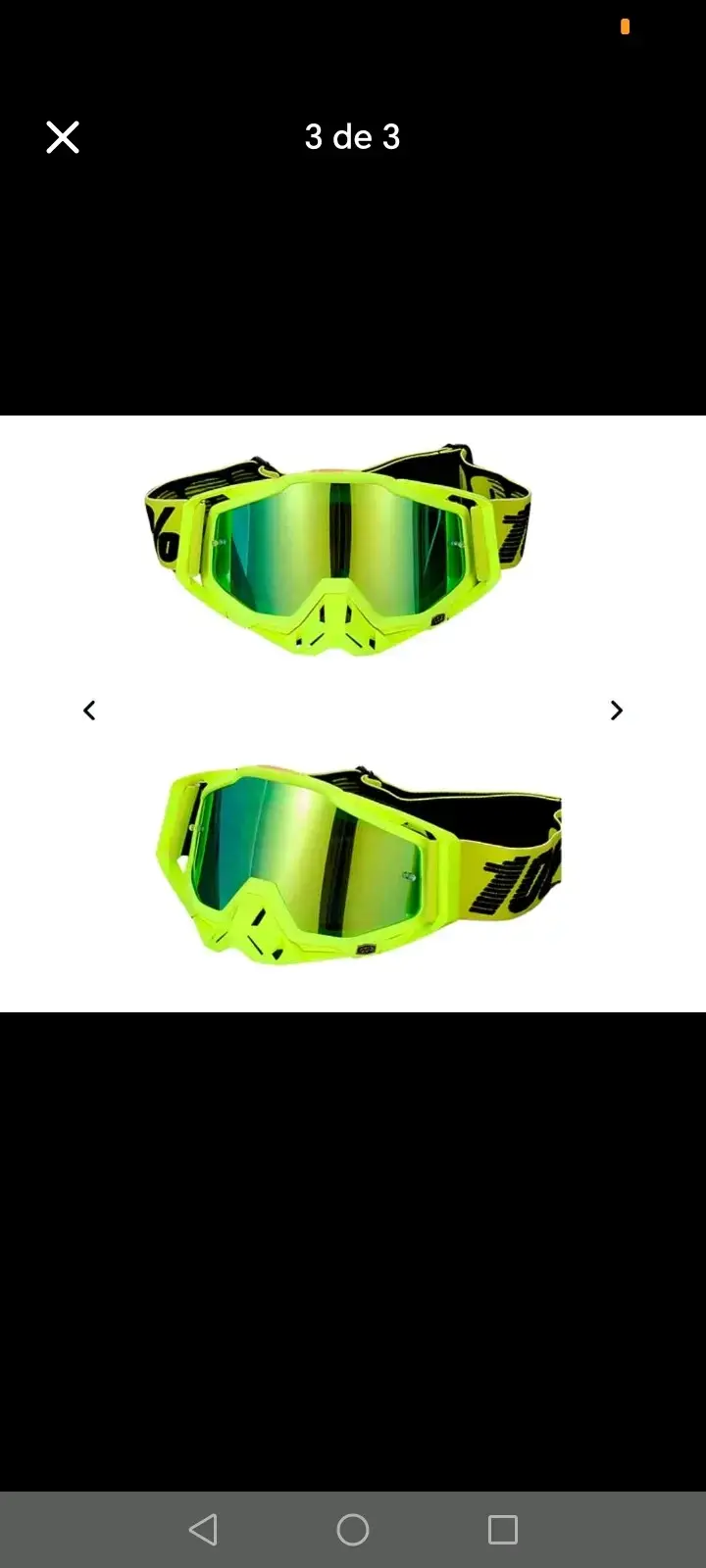 Gafas de Motocross DH MTB Rojas con Lente Espejado - 5
