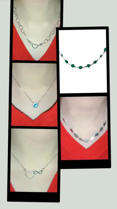 Collares de plata con dijes variados - miniatura 1