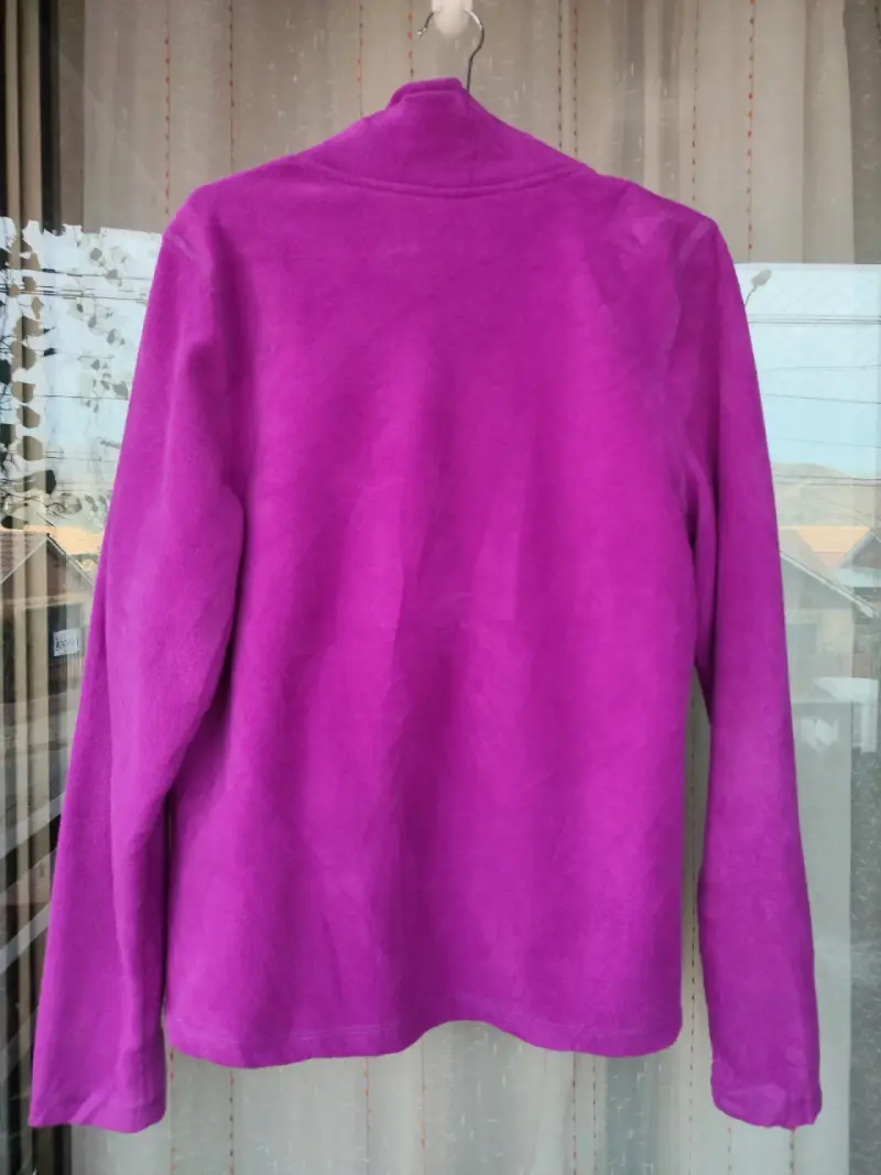 Chaqueta polar morada para mujer - 3