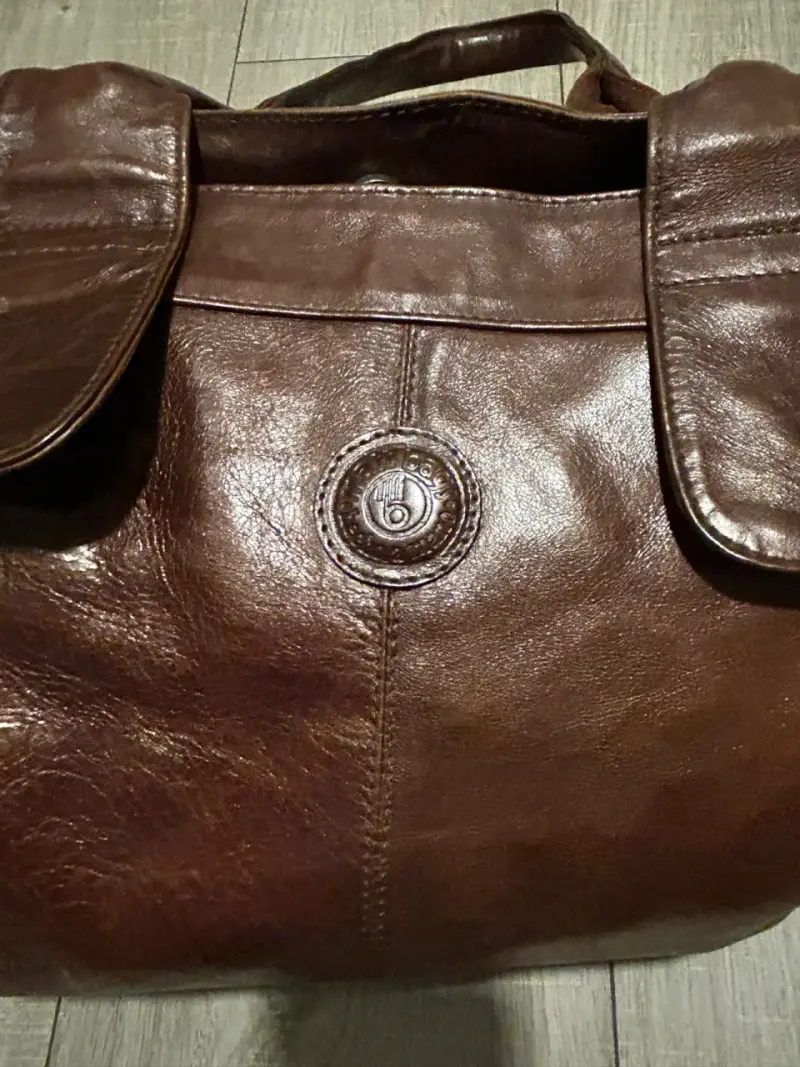 Bolso de cuero marrón elegante - 2