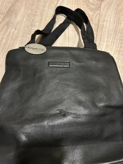 Tote de cuero negro elegante - miniatura 2