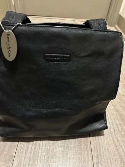 Tote de cuero negro elegante - miniatura 4