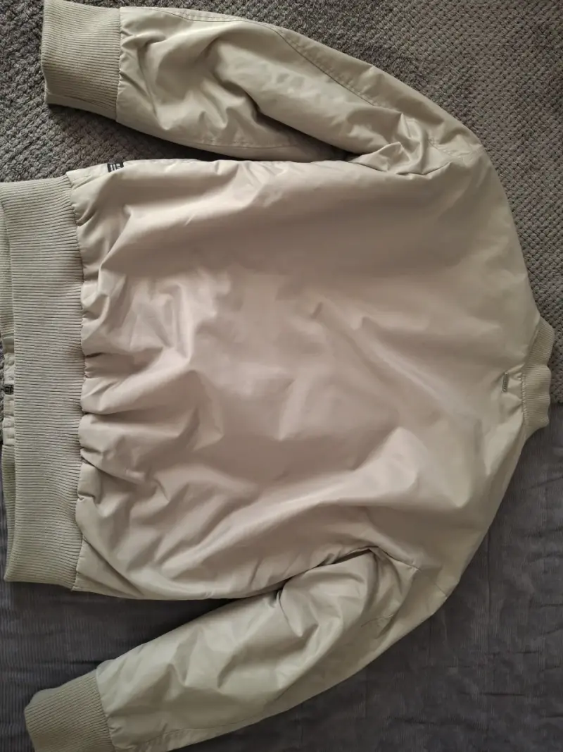 Chaqueta bomber beige para hombre - 2