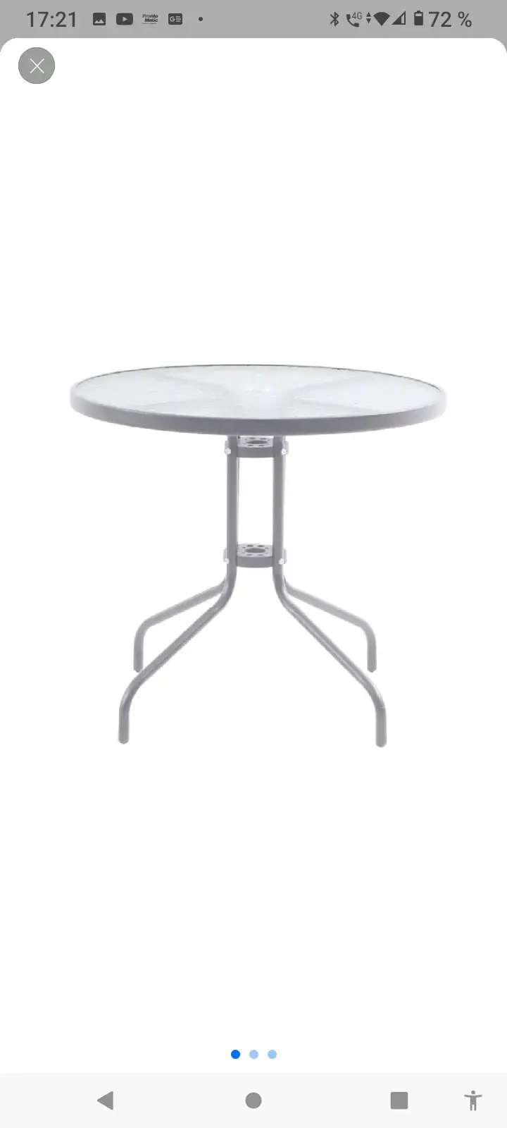 Mesa plegable portátil de plástico resistente - 2