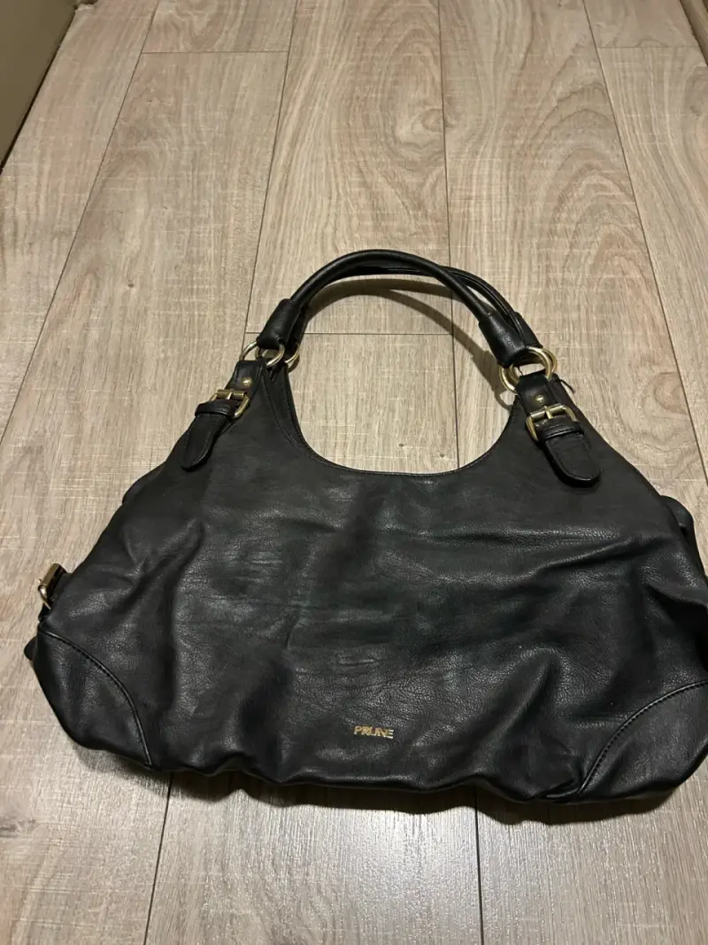Bolso eco cuero negro Prüne elegante - 1