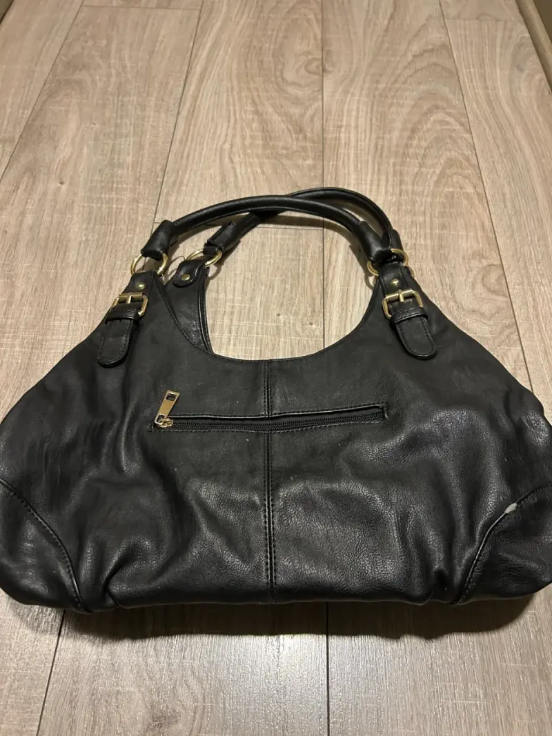 Bolso eco cuero negro Prüne elegante - 2