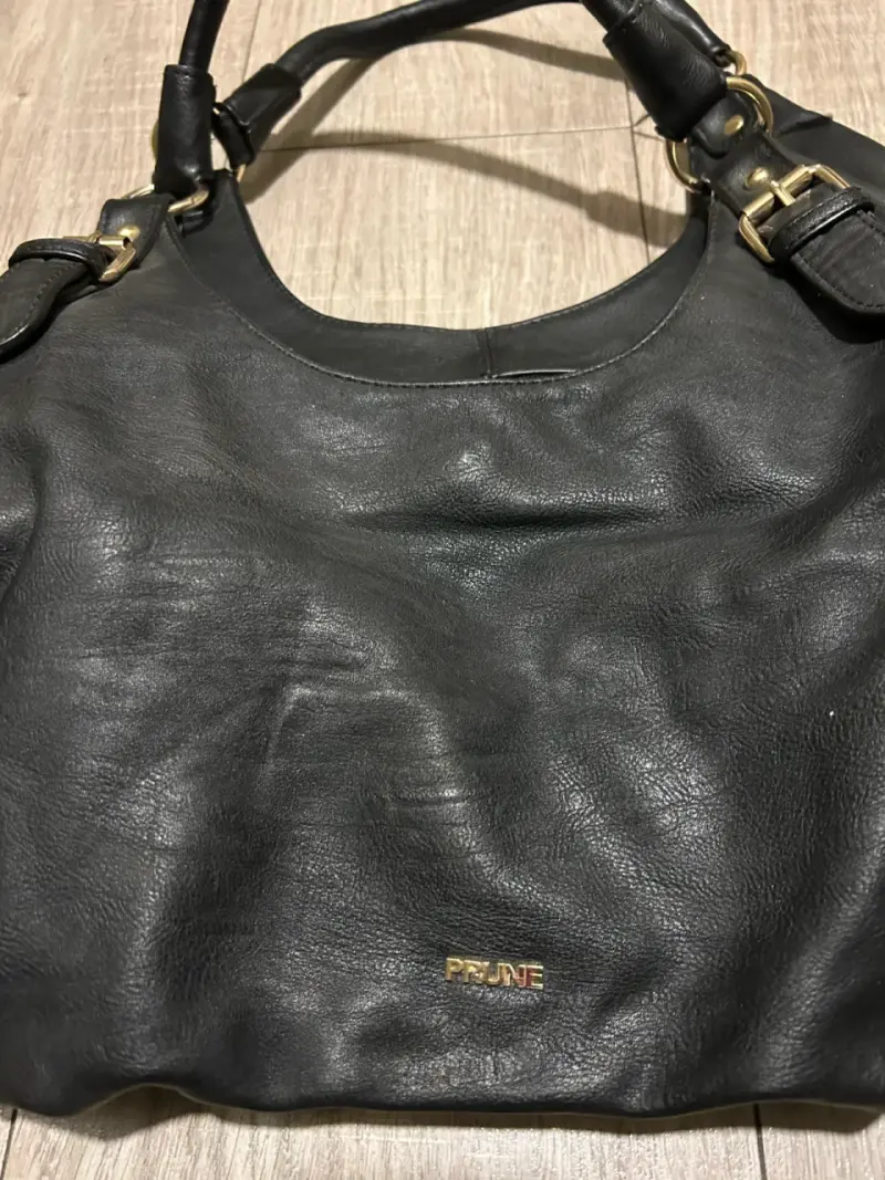 Bolso eco cuero negro Prüne elegante - 4