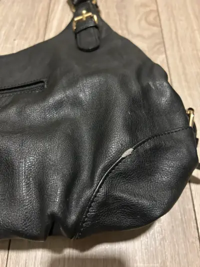 Bolso eco cuero negro Prüne elegante - miniatura 5
