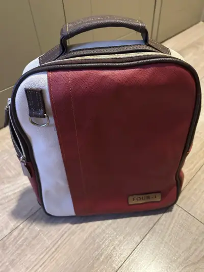 Mochila de viaje Four-i roja y beige - miniatura 1