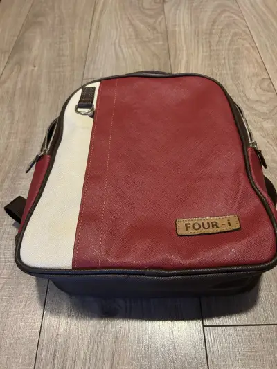 Mochila de viaje Four-i roja y beige - miniatura 5