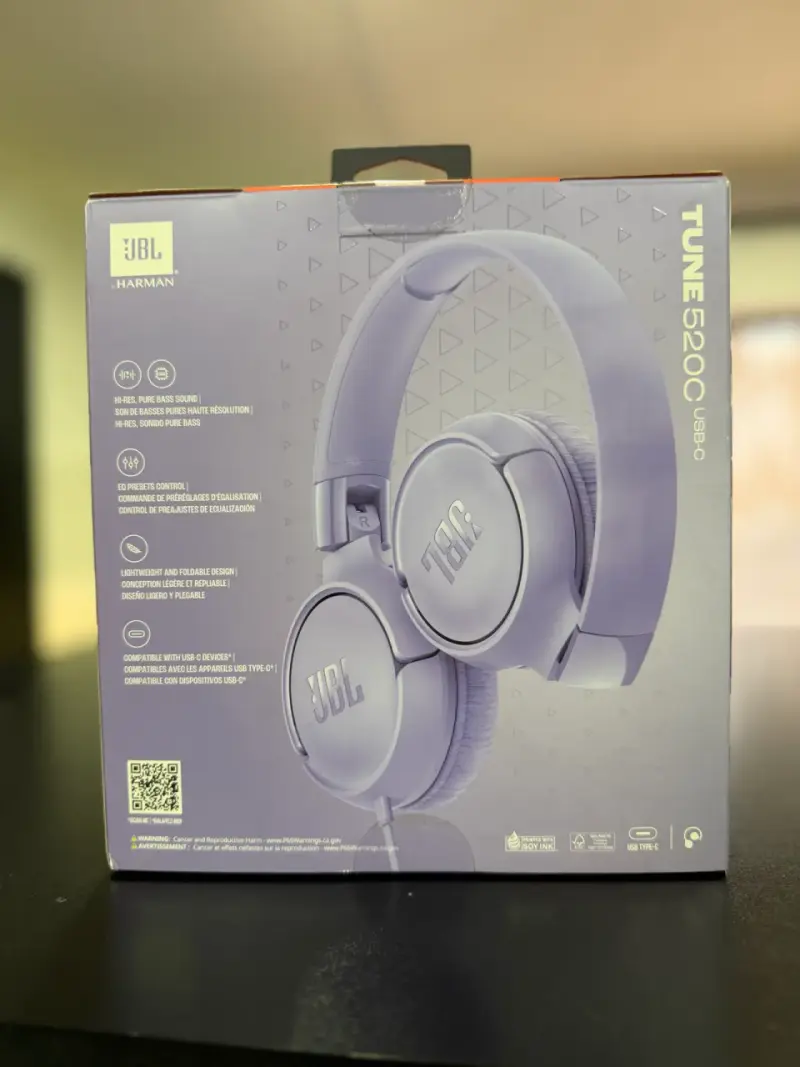 Auriculares JBL Tune 520C USB-C Morados - 2