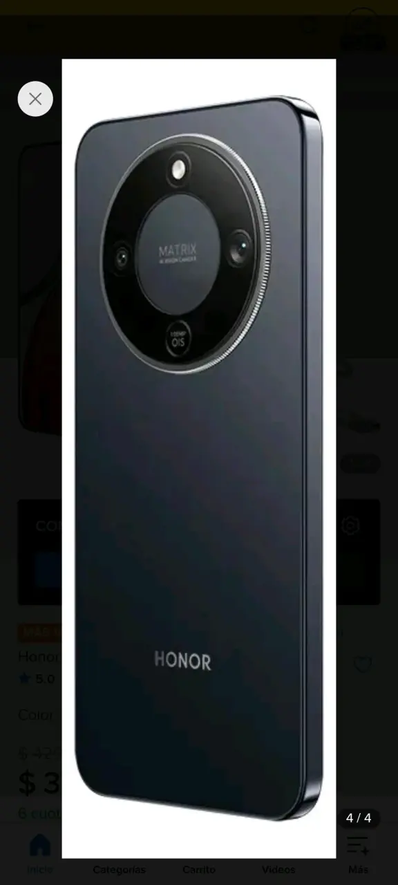 Smartphone Honor con SuperCharge 66W y protector - 2