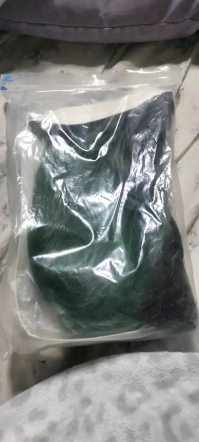 Peluca verde para cosplay o disfraces - miniatura 2