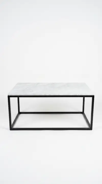 Mesa de centro de mármol con estructura metálica - miniatura 4