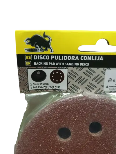 Pack 2 Kit Disco Pulidor Con Lijas Taladro - miniatura 3