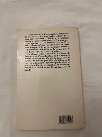 Libro 'Desgarradura' de E.M. Cioran - miniatura 2