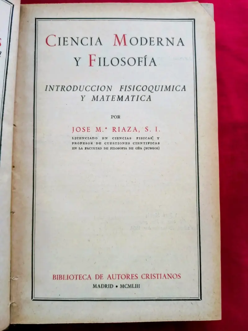 CIENCIA MODERNA Y FILOSOFÍA _ JOSE M. RIAZA (1953) - 2