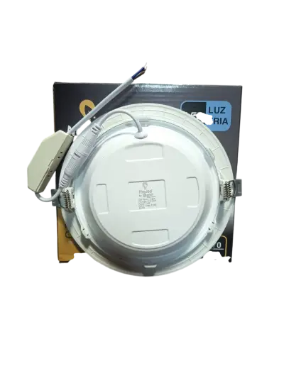 Pack 4 Panel Led Embutido Redondo 12w Fria - miniatura 5