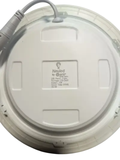 Pack 4 Panel Led Embutido Redondo 12w Fria - miniatura 6