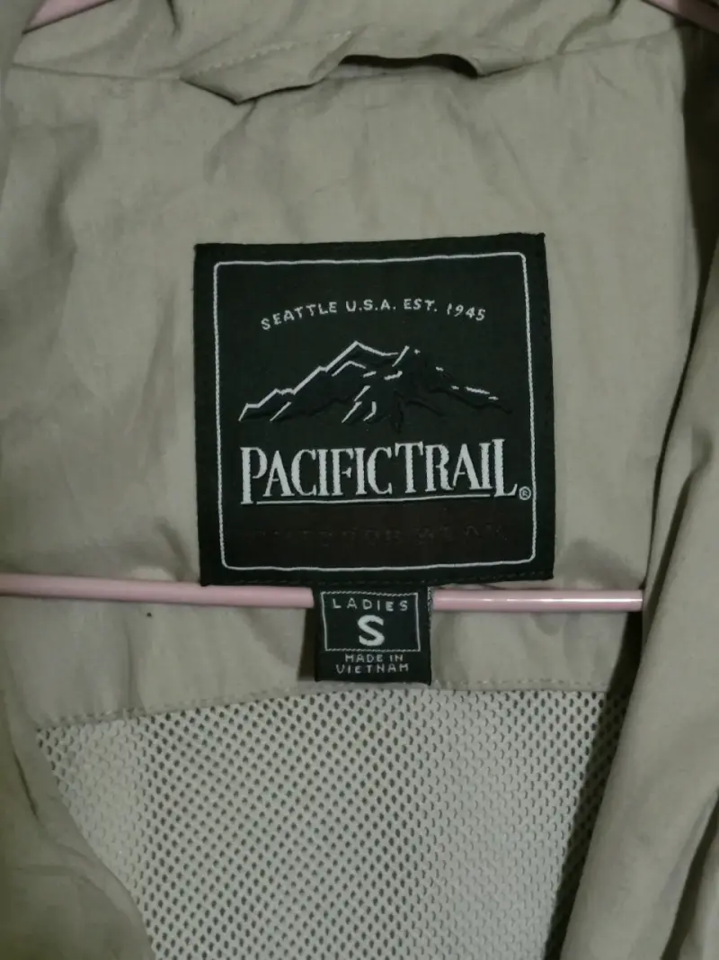 Parka beige para mujer con capucha - 2
