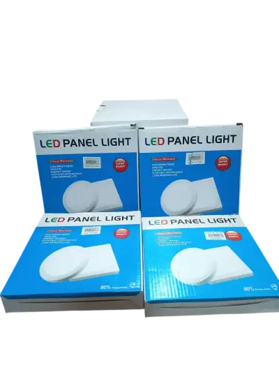 Pack 4 Panel Led Sobrepuesto Redondo 12w Luz Fria - miniatura 1